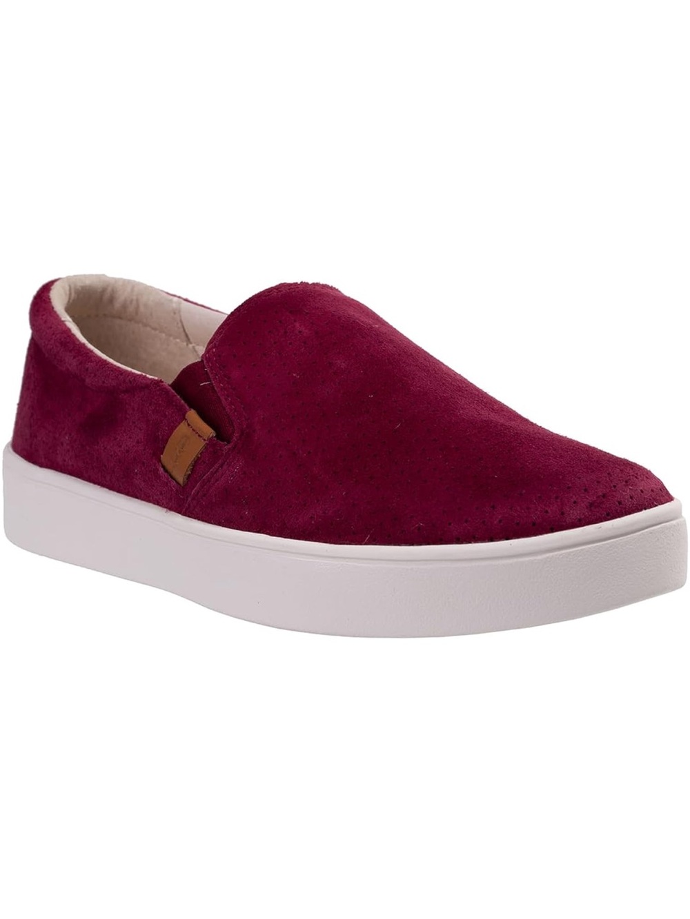 Revitalign Suede Slip-On Women's Sneaker in Burgundy